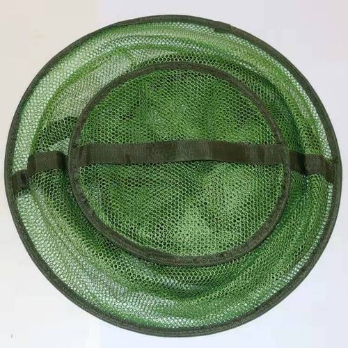 Large, medium and small fish baskets, fish protection, nylon hanging glue, fish protection, big belly, rubberized fish protection bag, folding mesh bag, fishing net, fishing gear