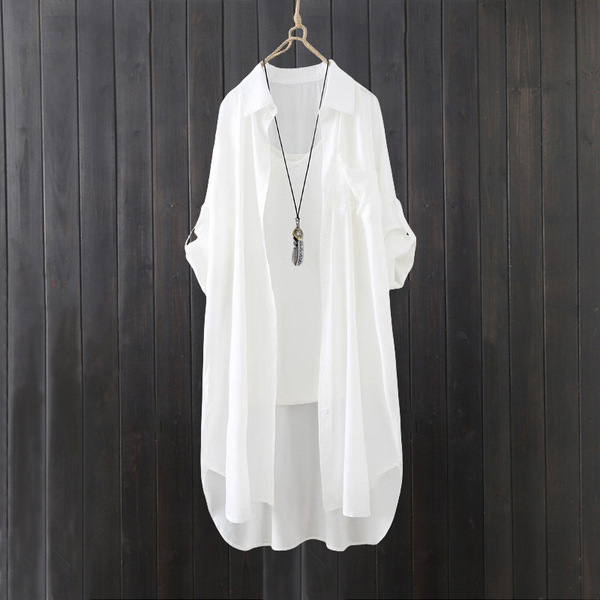 long solid shirt