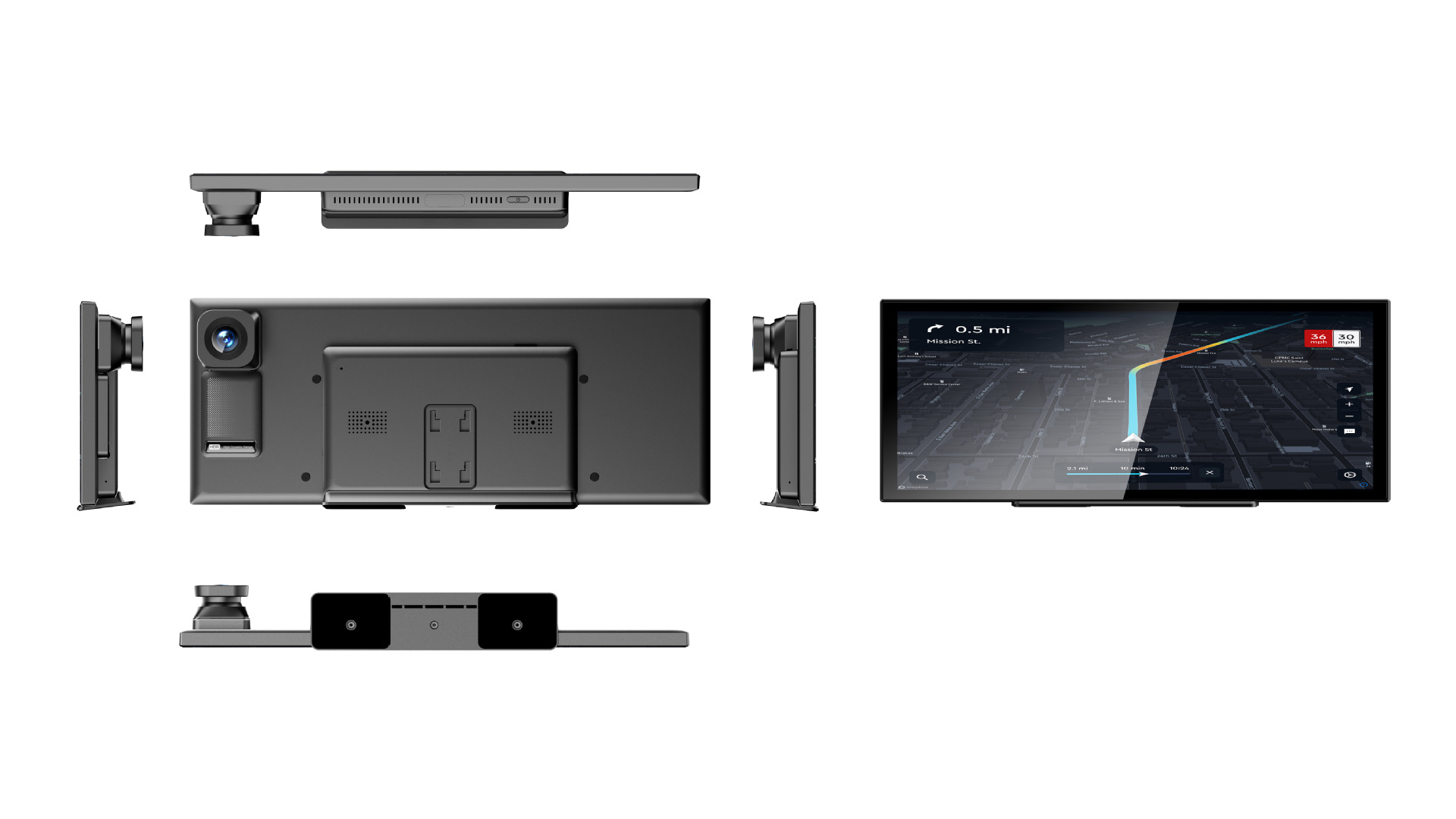 12inch In-car smart screen, wireless CarPlay&CarLife, 4K dashcam, car navigation system
