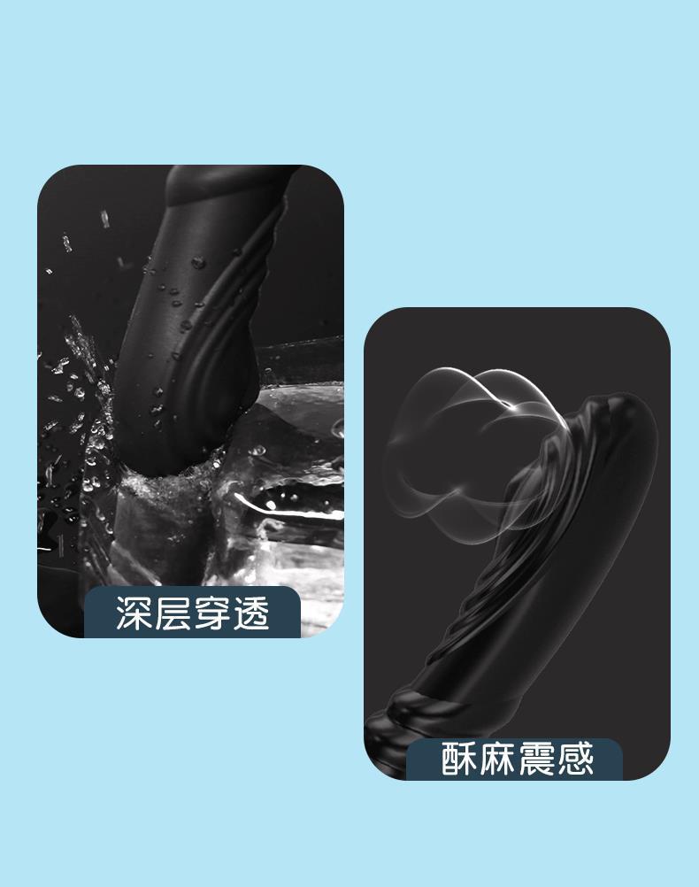 Vibrating Couples Ring in Silicone, Electric Dual-Dragon Design, Adult Wearable Toy — detail image 7
