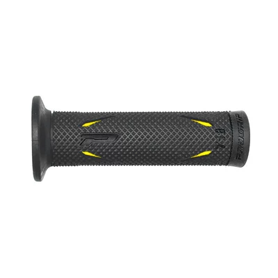 handlebar grips P brand Domino Motorcycle Handle Cover - 718-oe-202-black-and-yellow