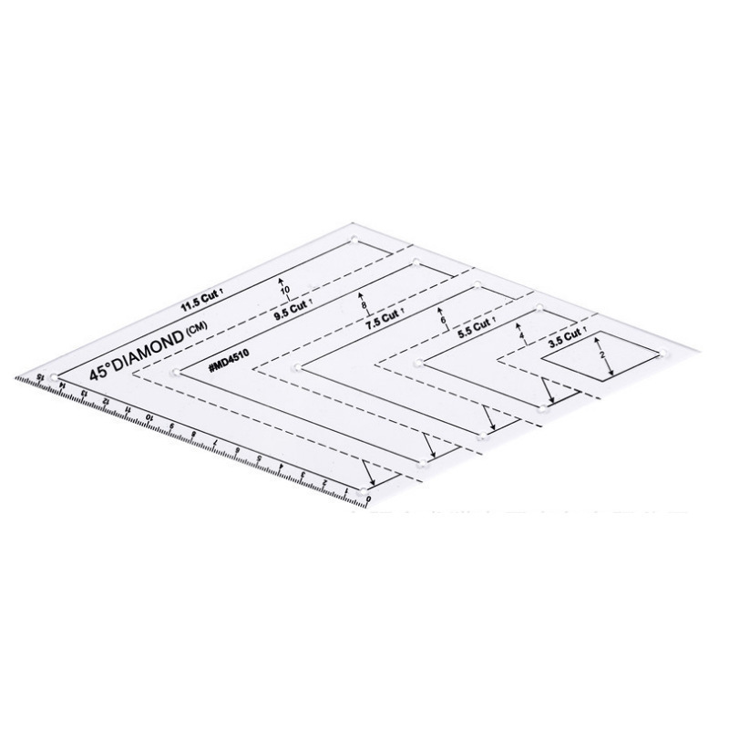 Acrílico 45 grados diamante