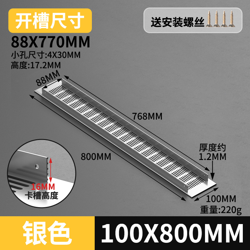 Gabinete de aleación de aluminio ventilador de red de zapato cubierta de ventilación cubierta de ventilación cubierta de ventilación de rejilla de disipación de calor