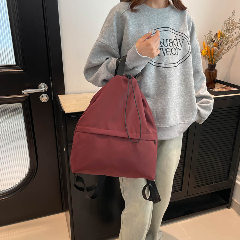 Nuevo diseño de nicho, mochila de viaje para estudiantes, todo fósforo, ocio, mochila con cordón de gran capacidad, bolsa de yoga deportiva