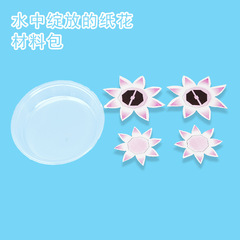 Children's DIY science experiment paper flowers blooming in water physical teaching aids kindergarten technology small crafts toys