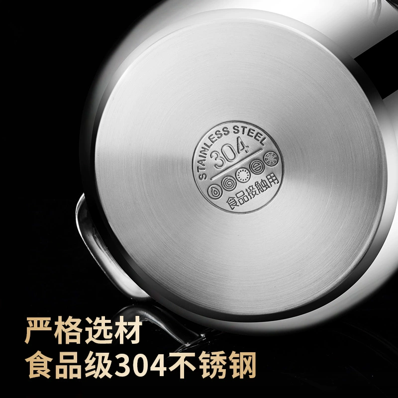 [TikTok hot model] 24CM double-layer soup pot for home use large-capacity soup steamer kitchen multi-purpose steaming pot for soup