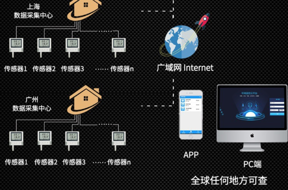 联网型温湿度报警器，网络型温湿度监控，有线温湿度集成监控系统