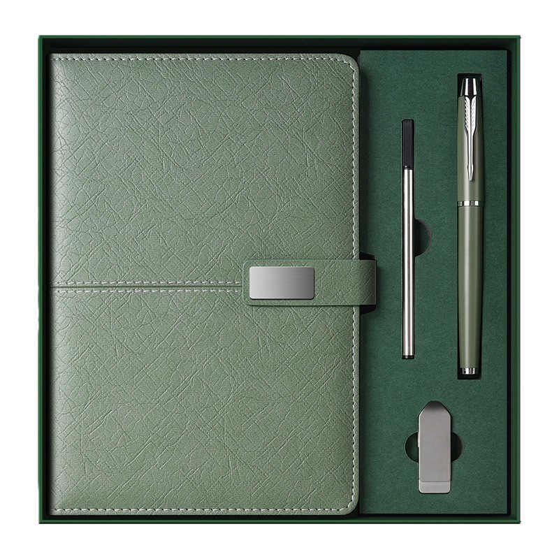 High-End Notebook Gift Box Set, Customized Souvenir Business Gift, Notebook and Thermos Cup Set, Can Be Printed with Logo
