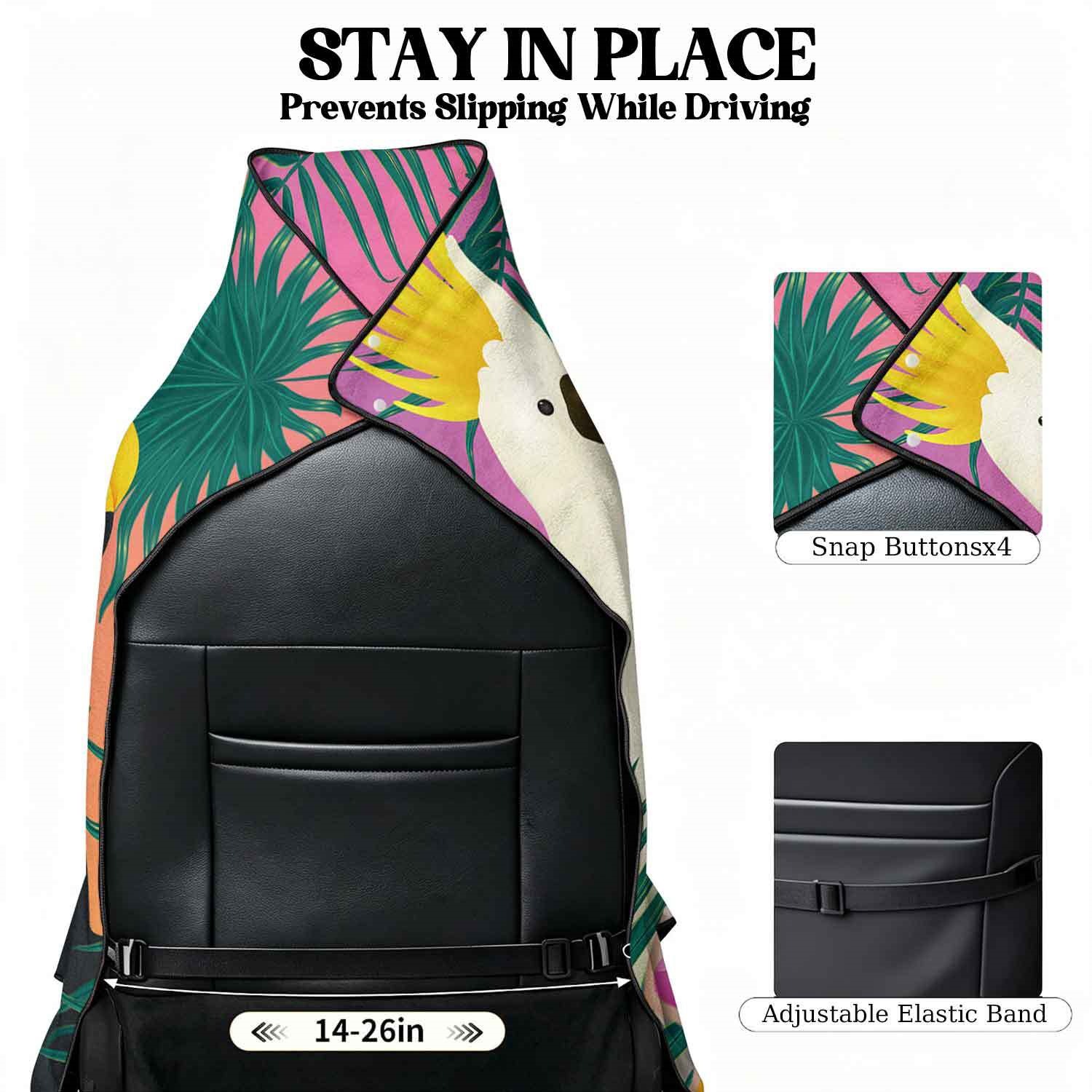Summer bath towel and car seat cover 2-in-1, ultra-fine fiber outdoor beach and car dual-use universal seat cushion