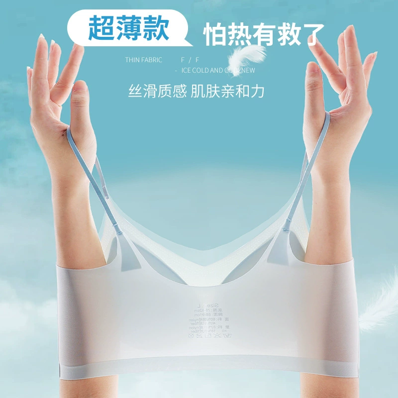 Summer sports bra top, thin underwear, beautiful back