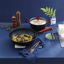 佰造(Betoice)瑞享精铁锅两件套 BZ-FTZ503A 礼盒装 量大从优