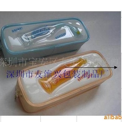 生产打版PVC胶骨袋胶骨文具盒透明袋笔袋封口袋文件透明袋拉链袋