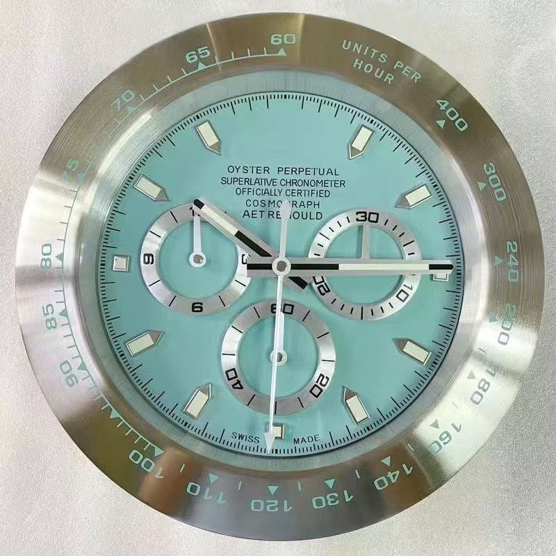 Fashionwallclock劳力水鬼迪通拿格林尼治系列金属14寸挂钟北欧|undefined