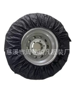 600D Oxford Cloth Adjustable Car Spare wheel cover - single-tire-cover-black-black