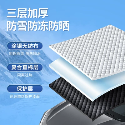 Car snow shield | waterproof snow cover with ears
