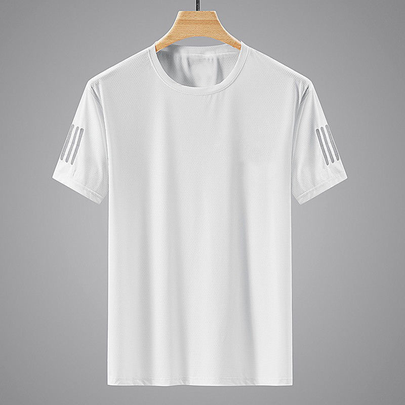 アイスシルク Tシャツ 夏 メンズ ラウンドネック 速乾 アイスシルク Tシャツ メンズ ラウンドネック 速乾 半袖 薄手 通気性 半袖 大きいサイズ|undefined