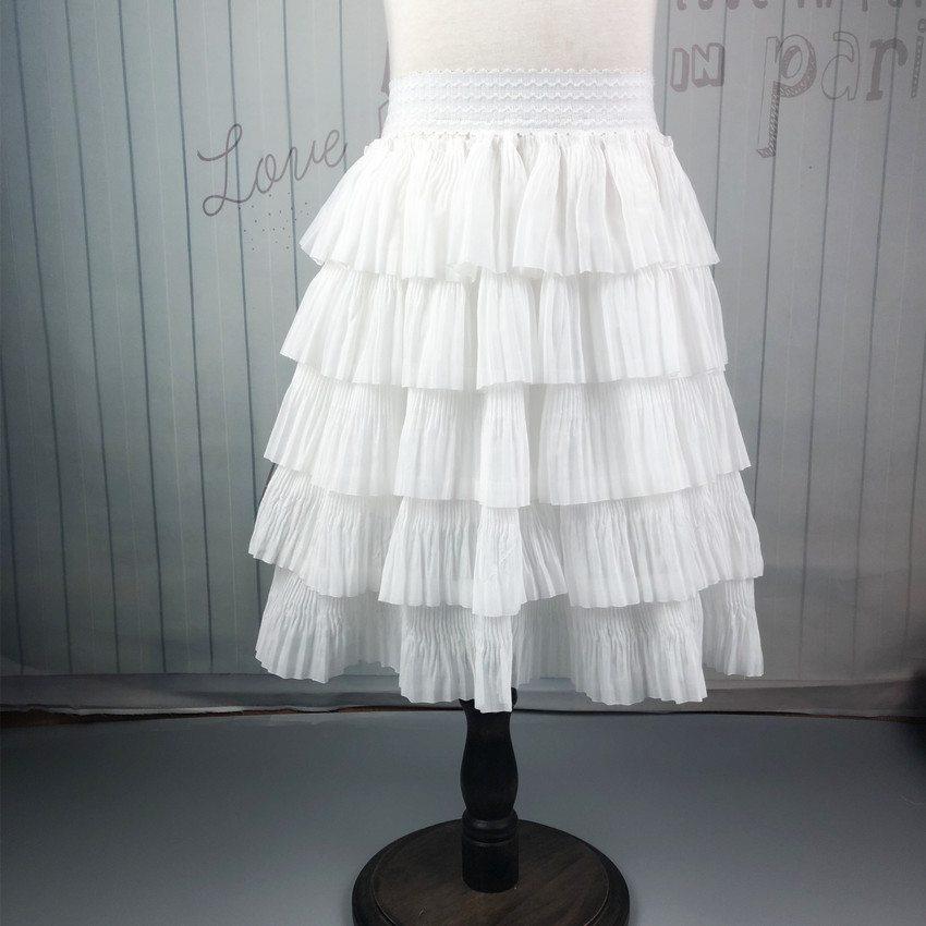 Girls' Han Style Half-Body Skirt, Chiffon Pleated Short Skirt, Children's Pleated Skirt