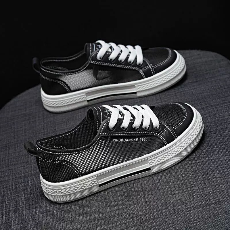 帆布鞋女2025新款春秋潮流百搭女鞋爆款透气板鞋女款春季春夏新款