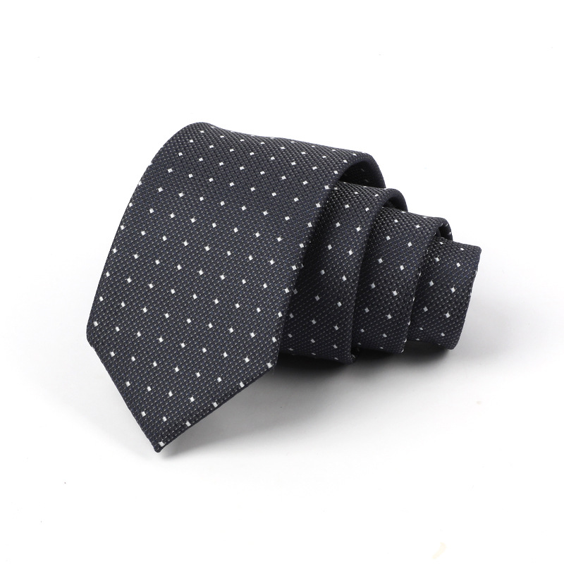 Corbata de hombre jacquard bordado 8CM poliéster seda corbata tejida hombre sentido superior l corbata logo diseño y producción