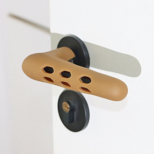 Manufacturer supplies soft silicone door handle protective cover, children's baby anti-collision protective cover, hollow room door cover