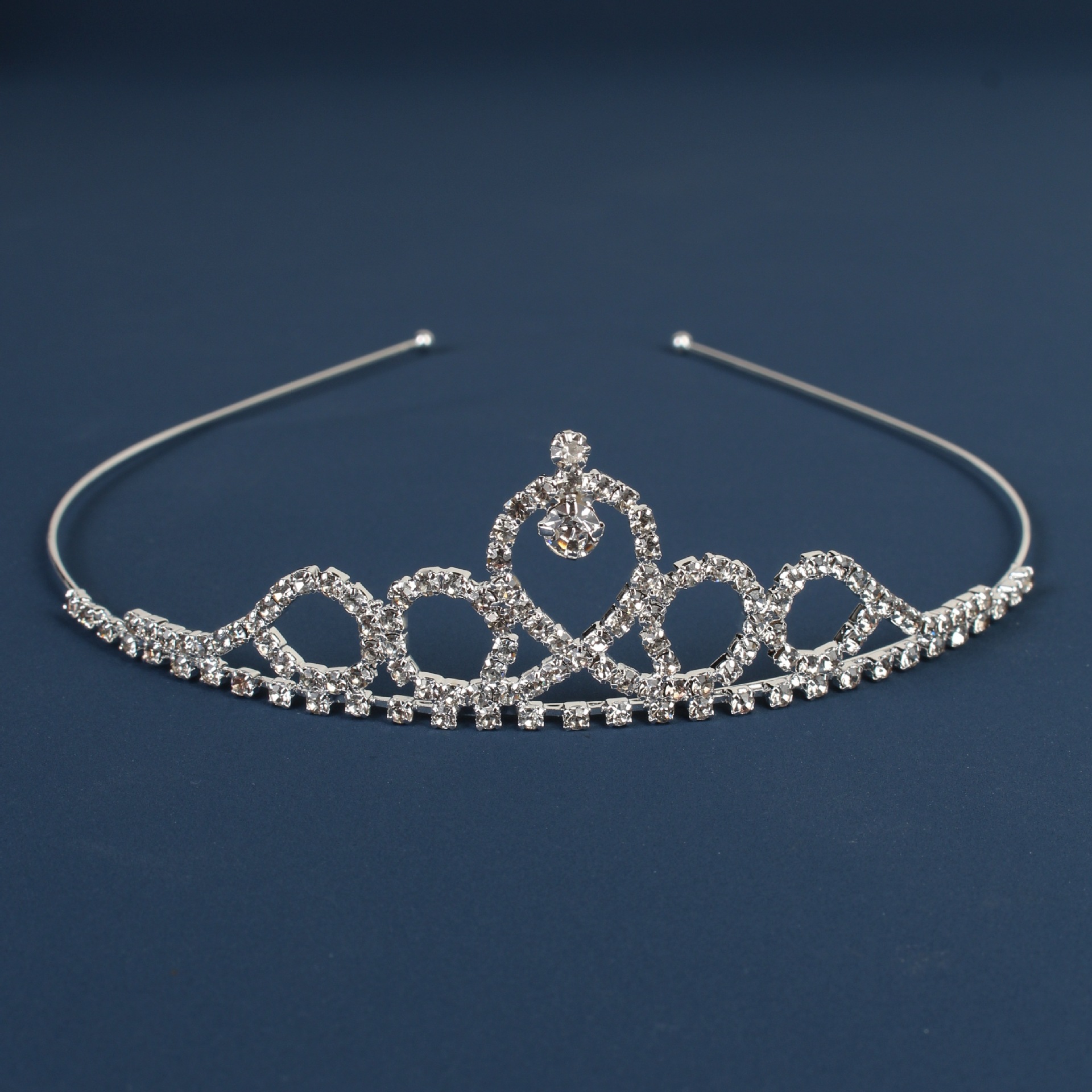 Fabricante recomendar estilo coreano niños diadema nupcial rhinestone tocado estilo coreano vestido de boda garra cadena Accesorios al por mayor