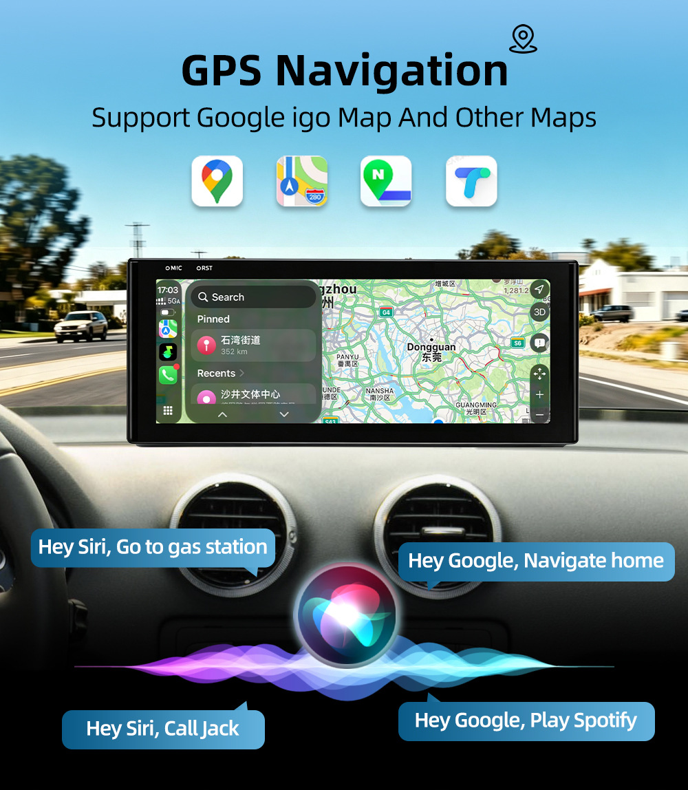 Car-mounted central control large screen suitable for Audi A3 8V 2013-2018, Android navigation, Bluetooth, wireless Carplay