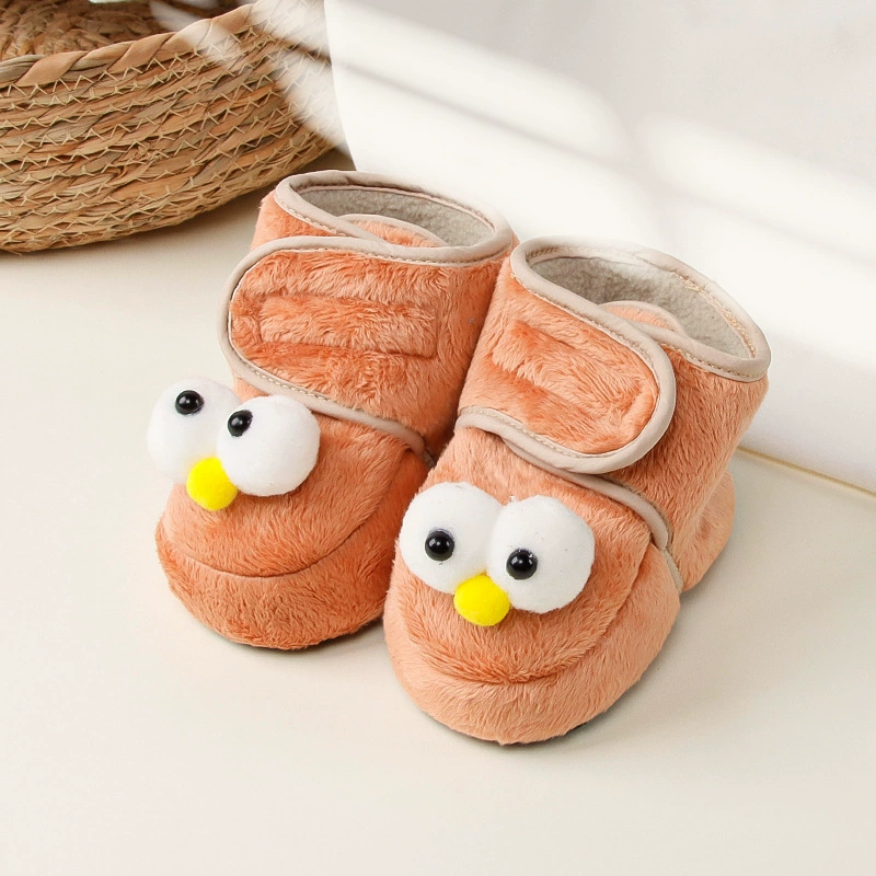 Весенняя и осенняя детская хлопчатобумажная обувь зимняя детская пошаговая обувь плюс бархатная липучка мягкая замша оптовая продажа