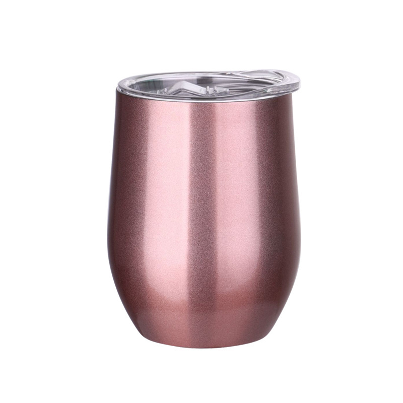 Taza de huevo de acero inoxidable 304 12oz taza de cerveza vacío taza de cáscara de huevo transfronteriza taza de agua portátil al por mayor