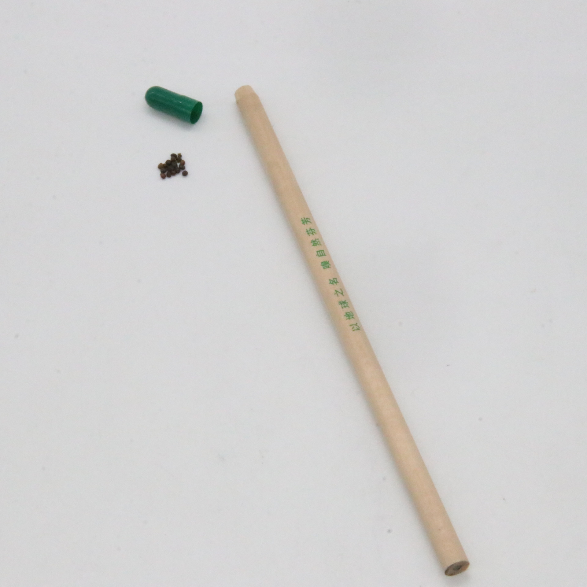 Semilla de lápiz brote planta protección del medio ambiente fábrica al por mayor logotipo láser titular de la pluma de madera protección del medio ambiente HB recarga