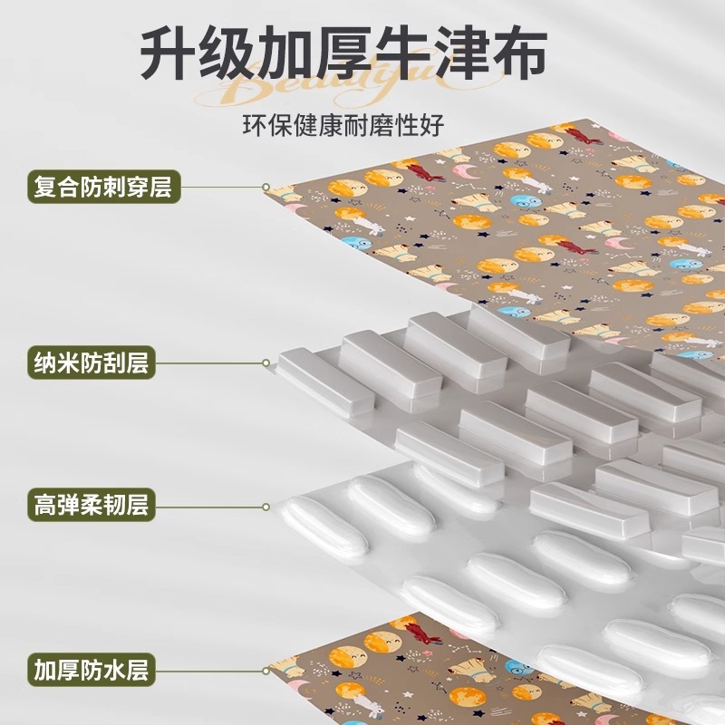 厚みのあるオックスフォード布キルト収納袋キルト移動トートバッグ防水大容量の衣類やズボンの梱包袋|undefined