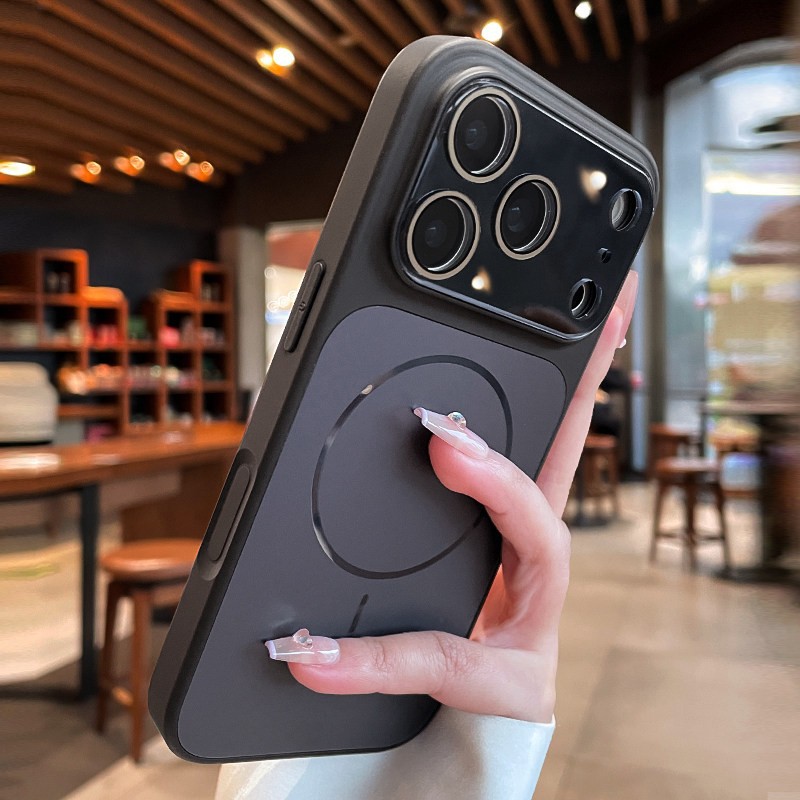 Fluorescencia de gran ventana para iPhone17pro teléfono móvil Apple 13 botón AI de alto nivel de sensación de protección contra caídas