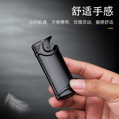 Internet celebrity retro windproof lighter inflatable straight into red flame full metal creative personality gift for boyfriend