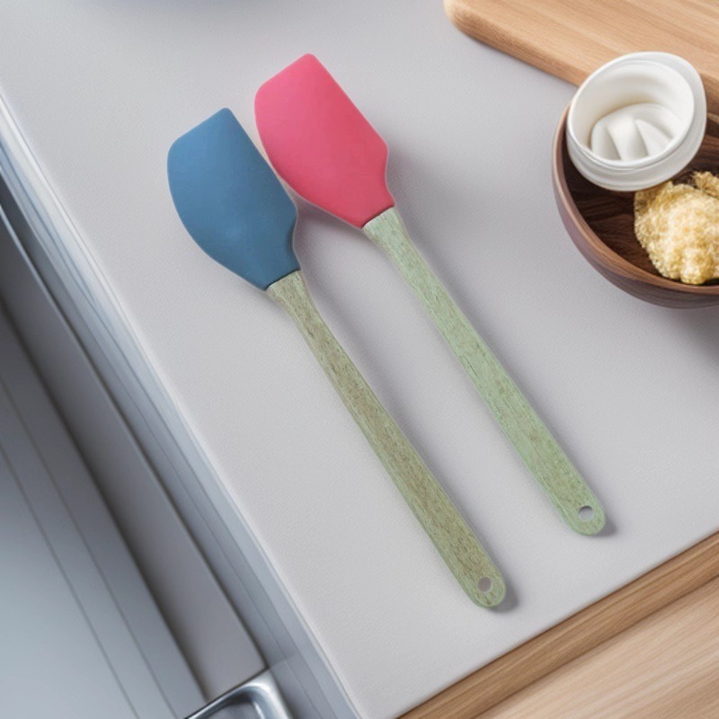 Raspador de una pieza grande resistente a altas temperaturas, raspador de pastel de silicona, espátula de crema doméstica, cuchillo de mezcla, herramienta para hornear