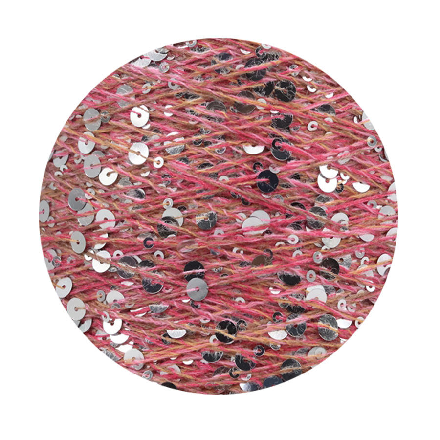 50g algodón lentejuelas hilo 3mm + 6mm peinado tamaño de lujo lentejuelas mano hilo tejer precio al por mayor