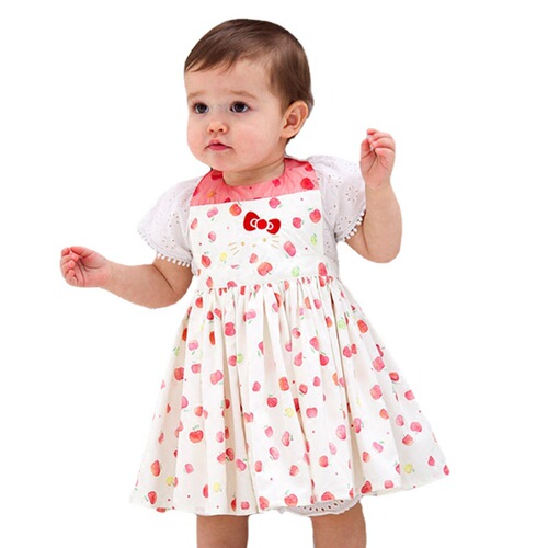  New Bib Floral Dining Waterproof Apron Children's Coverall Breathable Baby Princess Fashion One Piece Dropshipping