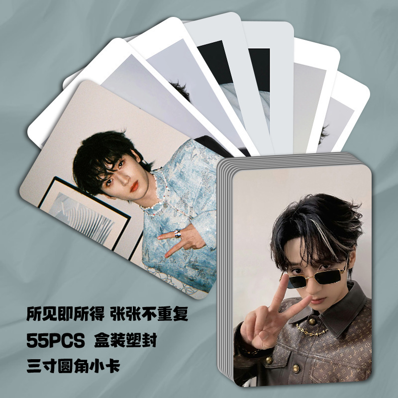 新款严浩翔小卡时代少年团单人周边55张三寸盒装自印拍立得LOMO卡|undefined