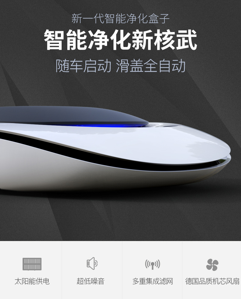 Car Purifier Air Purifier New Car Interior Formaldehyde Removal Odor Removal Car Haze Pm2.5 Negative Ions