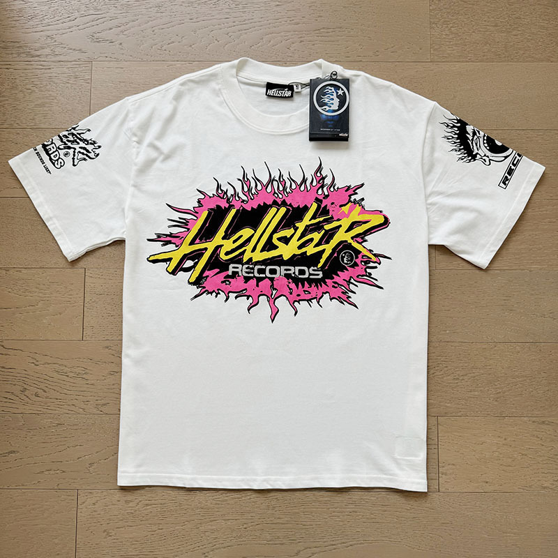 新型美潮Hの星シリーズプリント双紗純綿カジュアル男女夏カジュアルゆったり半袖tシャツ|undefined