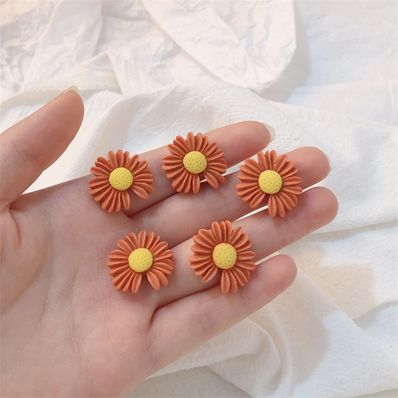 Xiaozou crisantemo resina horquilla accesorios teléfono móvil Shell diadema material caja de almacenamiento taza agua pegatinas DIY joyería