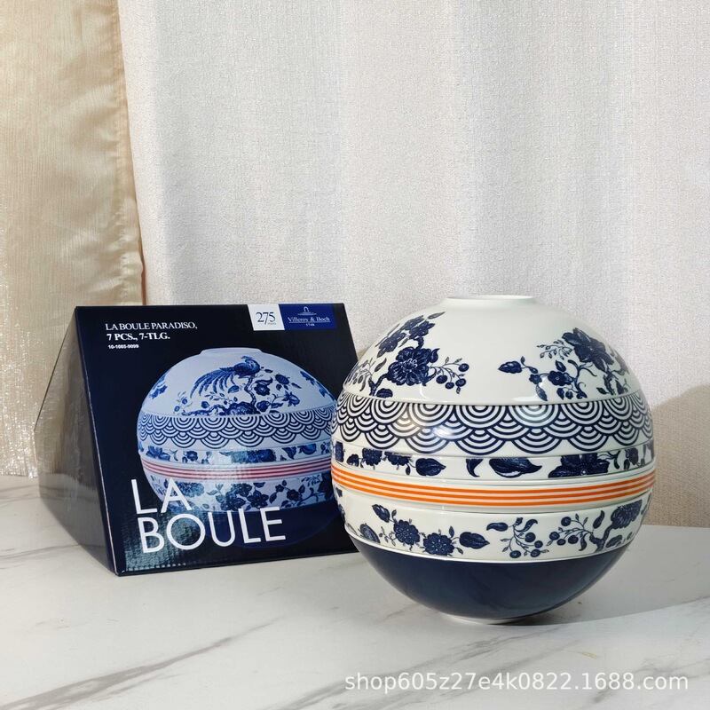 German Villeroy & Boch Labur Ball Dinnerware Set, High-End Luxury Plates and Bowls, Can Be Stored German Villeroy & Boch Labur Ball Dinnerware Set, High-End Luxury Plates and Bowls, Can Be Stored