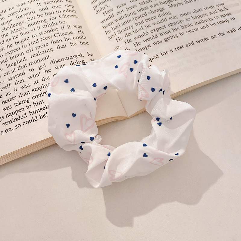 Pequeño, fresco y dulce, lazo para el cabello de intestino grueso, linda cuerda para el cabello a cuadros, atmósfera coreana, cuerda para el cabello, tocado de goma