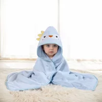 (Партнерская торговля) коралловый бархат детское полотенце для ванной, мультфильм одеяло для новорожденного, тренчкот, утолщение, впитывающий воду