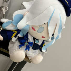 原神属性芙卡洛斯水神同人棉花娃娃40cm坐姿娃娃网红女棉厂家直销