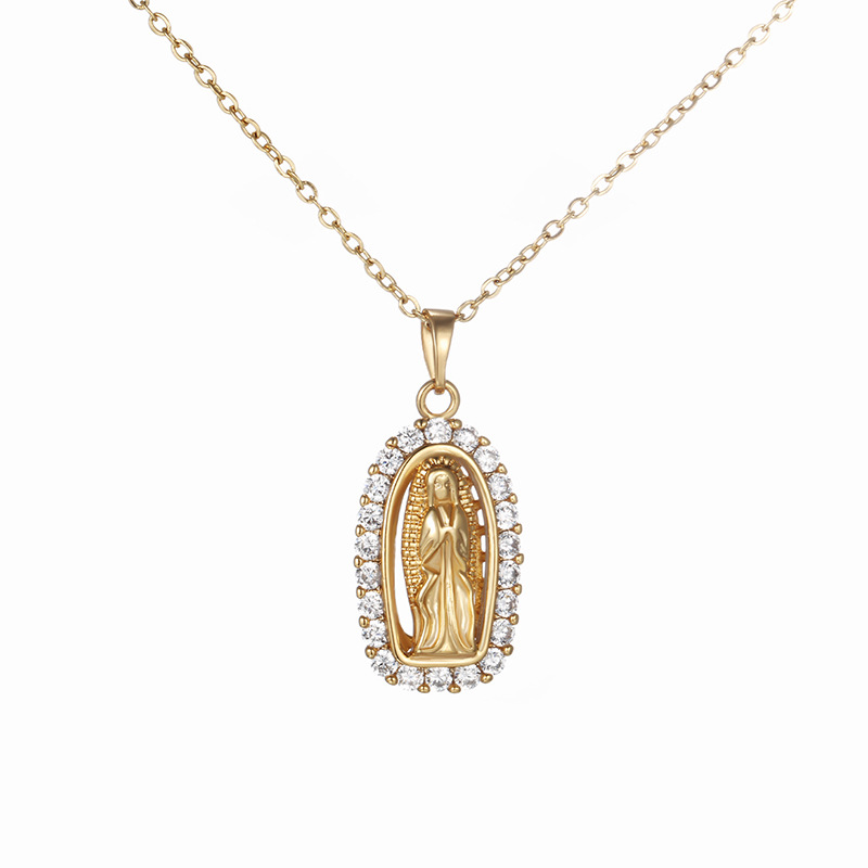 Colgante único dorado de 24K sin cadena