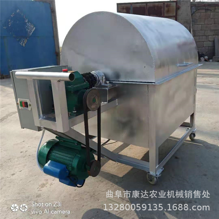 油坊花生烘干机  煤加热滚筒炒货机 304食品级50斤炒货机