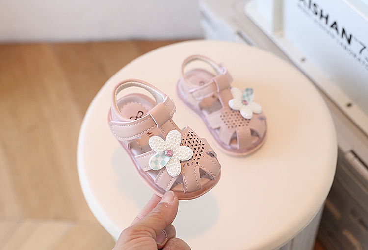 Estate nuove donne bambino 0-1-2 anni neonato suola morbida scarpe da principessa da passeggio sandali Baotou per bambini_voghion.com