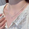 Starry sky, necklace, high advanced chain for key bag , 2023 collection, light luxury style, high-quality style