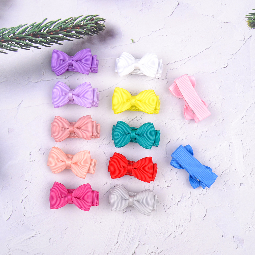 Fashion childrens solid color candy color cute mini hair accessoriespicture3