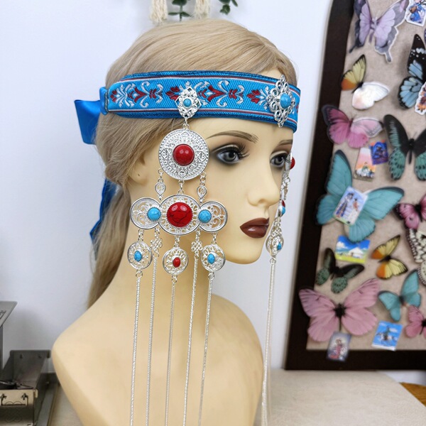 Ethnic headband with tassels