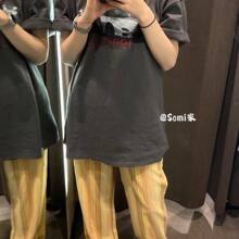 100%纯棉韩国东大门2026夏季新款汽车短袖T恤女边伯贤崔然竣同款